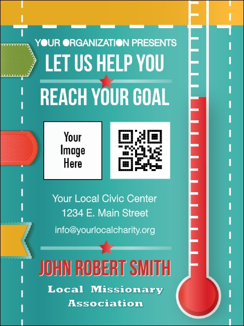 Fundraising Thermometer Economy Event Badge Economy Event Badge