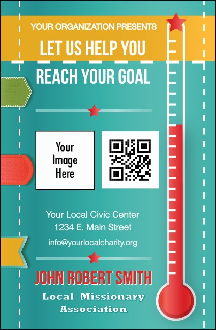 Fundraising Thermometer VIP Event Badge Small VIP Event Badge Small Product Front