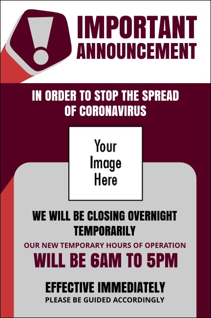 Important Announcement Poster