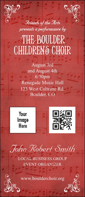 Choral VIP Event Badge Large Product Front