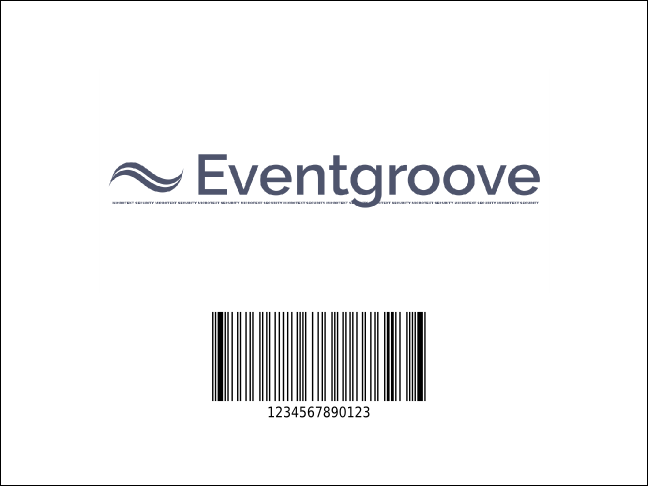 Christmas Bells Economy Event Badge Product Back