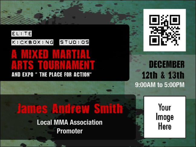 Contemporary Mixed Martial Arts Economy Event Badge