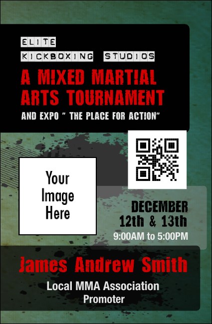 Contemporary Mixed Martial Arts VIP Event Badge Small Product Front