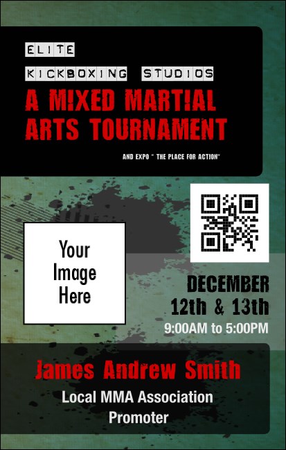 Contemporary Mixed Martial Arts VIP Event Badge Medium Product Front