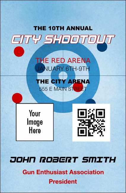 Curling VIP Event Badge Small