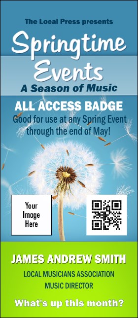 Dandelion VIP Event Badge Large