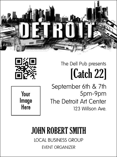 Detroit BW Economy Event Badge Product Front