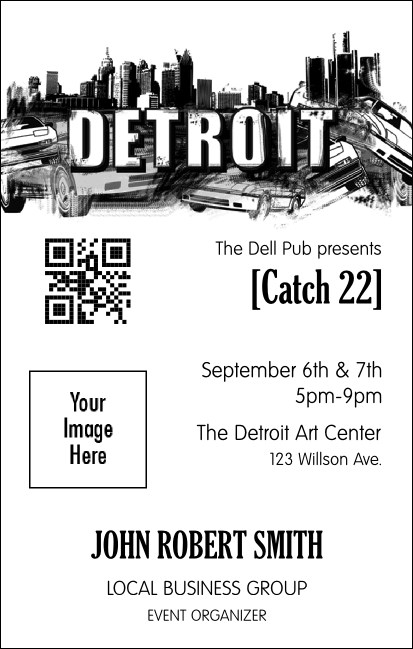 Detroit BW VIP Event Badge Medium Product Front
