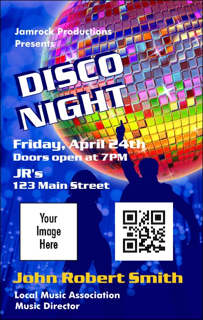 Disco VIP Event Badge Medium