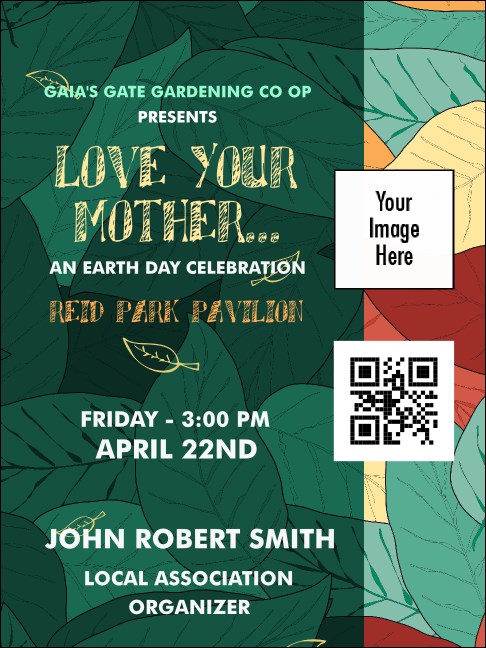 Earth Day Organic Economy Event Badge