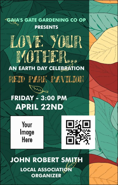Earth Day Organic VIP Event Badge Medium