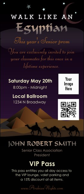 Egyptian VIP Event Badge Large