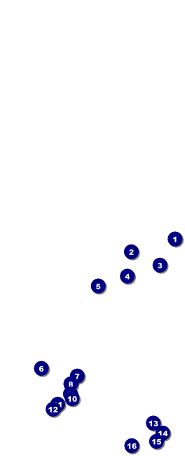 Zombie Woman Table Tent Front Field Markers