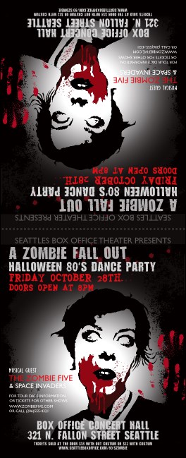 Zombie Woman Table Tent