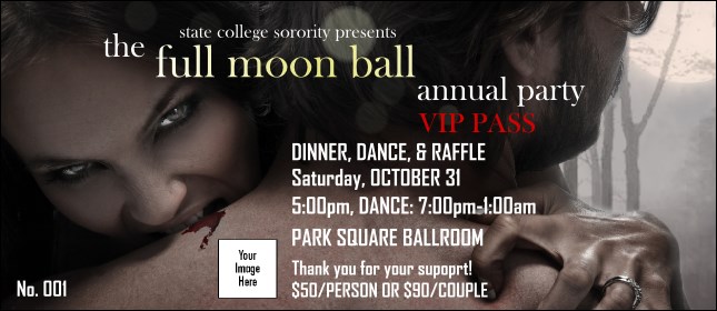 Vampire at Dusk Logo VIP Pass Product Front