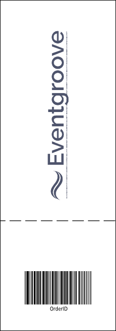 Sports Ticket 001 Blue & Orange Product Back