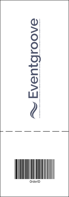 Sports Ticket 002 Blue & Orange Product Back