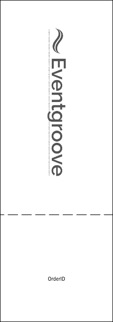 Galaxy Hip Hop Black and White Event Ticket Product Back