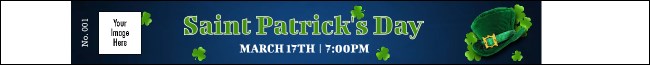 St. Patrick Day Shamrock Season Premium Synthetic Wristband