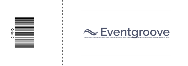 Modern Rodeo Event Ticket Product Back