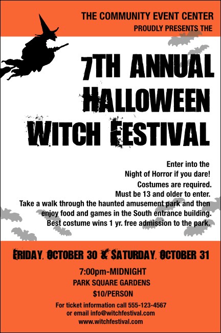 Halloween Witch Poster Product Front