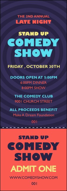 Comedy Spirals Event Ticket Product Front