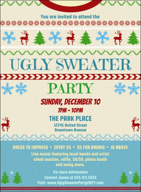 Ugly Sweater Party  Invitation
