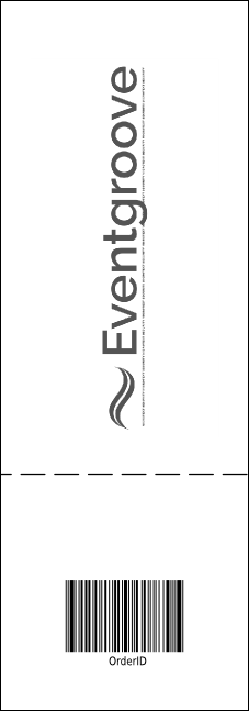Sports Ticket Black & Silver Product Back