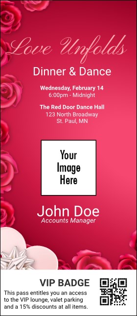 Love Unfolds VIP Event Badge Large