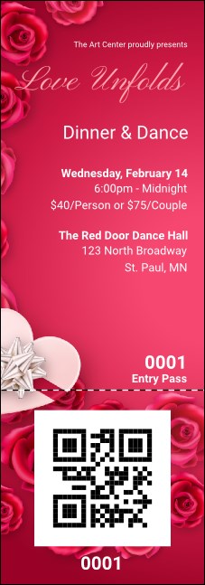 Love Unfolds Event Ticket Product Front