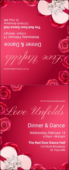 Love Unfolds Table Tent