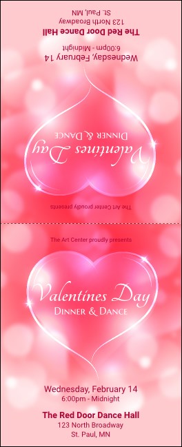 Valentines Day Date Table Tent