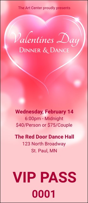 Valentines Day Date VIP Pass Product Front