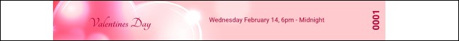 Valentines Day Date Tyvek Pro Wristband Product Front