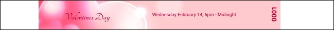 Valentines Day Date Tyvek Pro Wristband Product Front