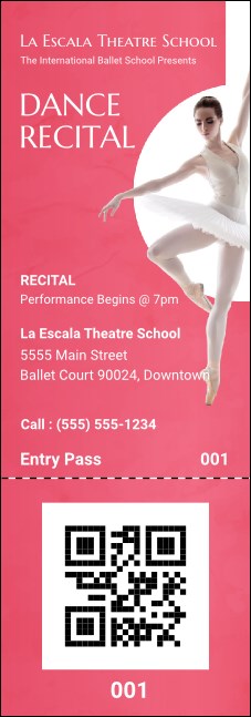 Ballet Dance Recital Event Ticket