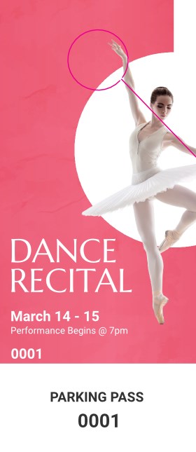 Ballet Dance Recital Hang Tag