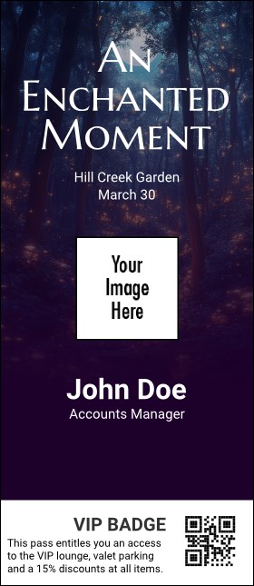 Enchanted Forest VIP Event Badge Large