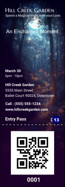 Enchanted Forest Event Ticket Product Front