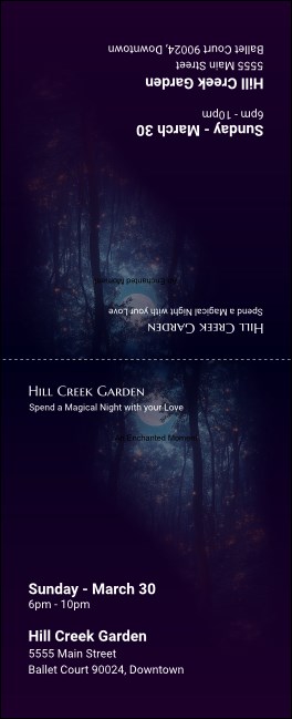 Enchanted Forest Table Tent
