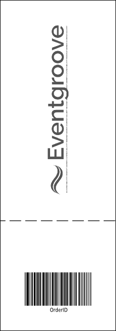 San Francisco Event Ticket (black & white) Product Back