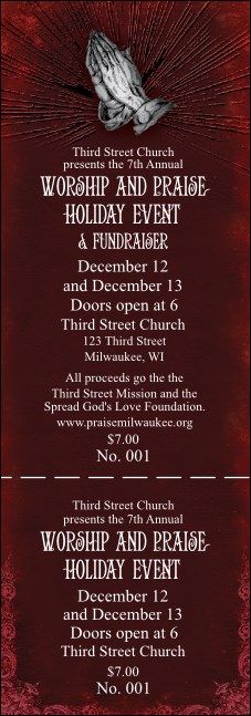 Gospel Event Ticket Product Front