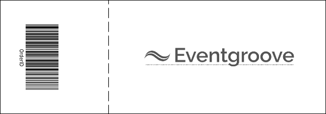 Twin Cities Event Ticket (black and white) Product Back