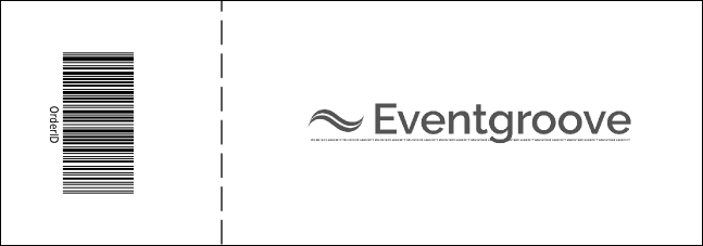 Indianapolis Event Ticket (Black and White) Product Back