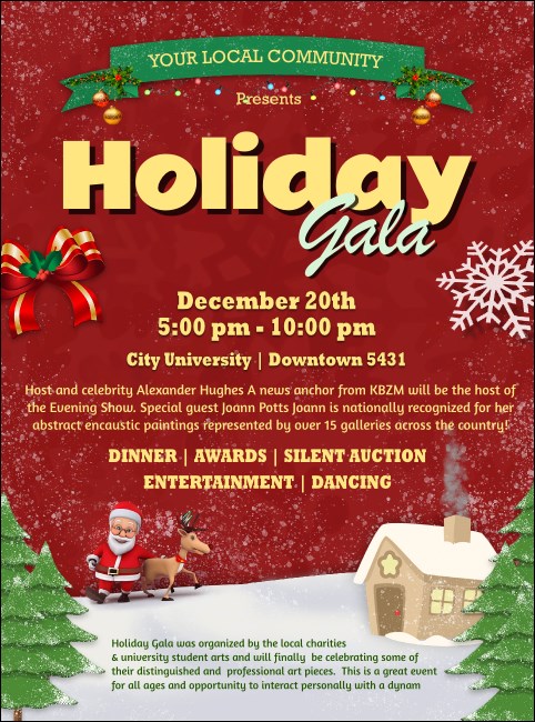 Holiday Gala Flyer