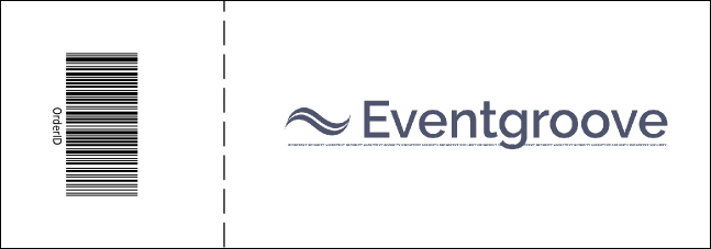 Purple and White General Admission Ticket Product Back