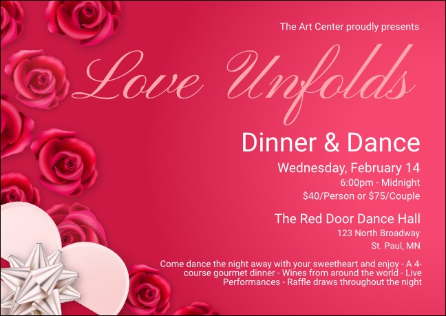 Love Unfolds Postcard Mailer