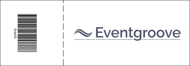 Red Two-Tone General Admission Ticket Product Back