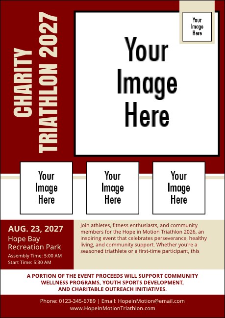 Charity Triathlon Club Flyer