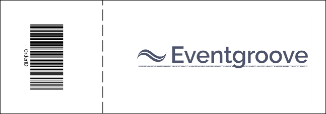 Yellow and Black General Admission Ticket Product Back